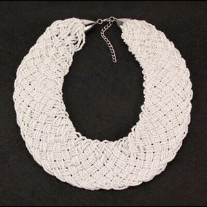 ✅🌹CrystalTassel Chunky Crocker Statement Necklace